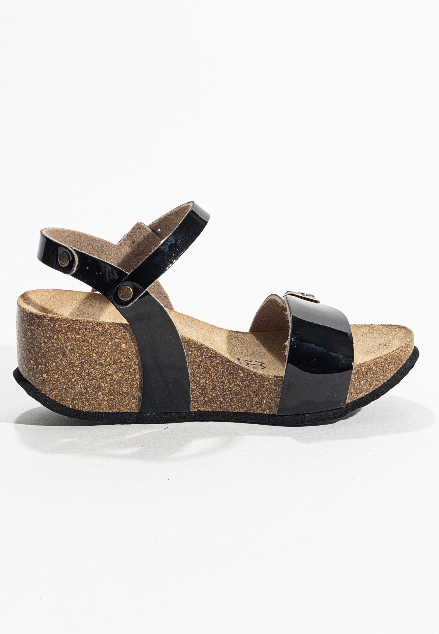 Sandales Avon Noir Compensées et Semi-compensées