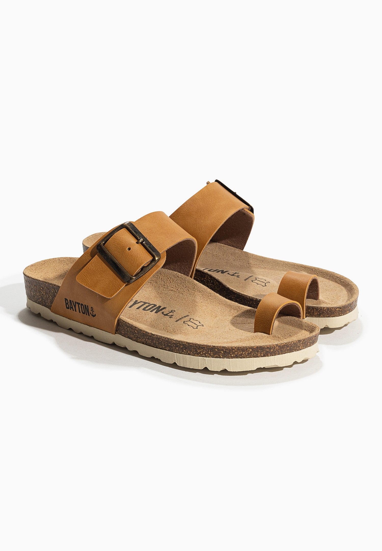 Sandales Caliente Camel à Entre-Doigts