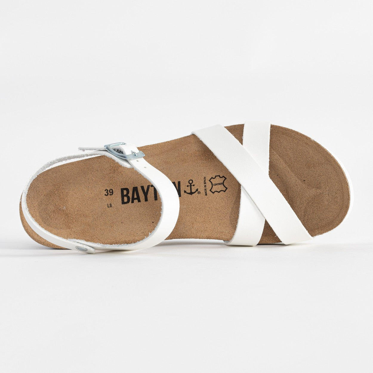 Sandales Canberra Blanc Compensées et Semi-compensées