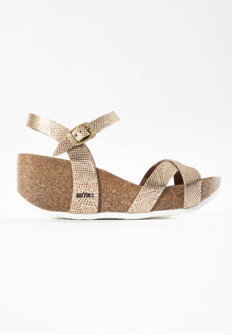 Sandales Venus Dorées Compensées et Semi-compensées
