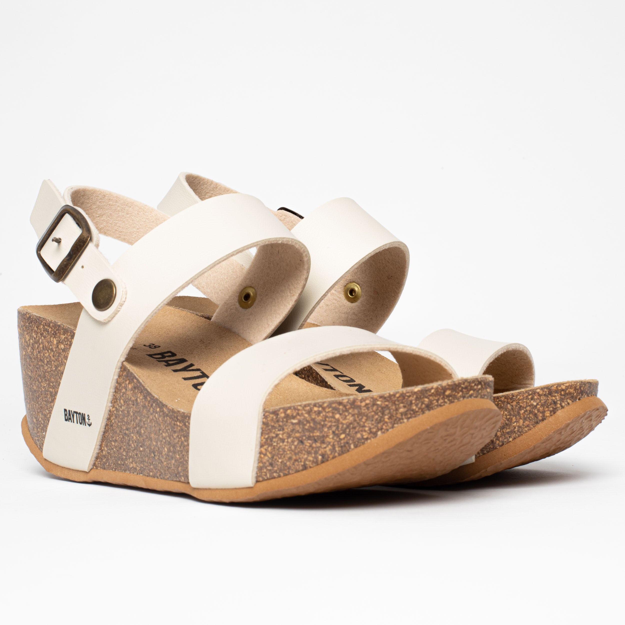 Sandales Capri Beige Compensées et Semi-compensées