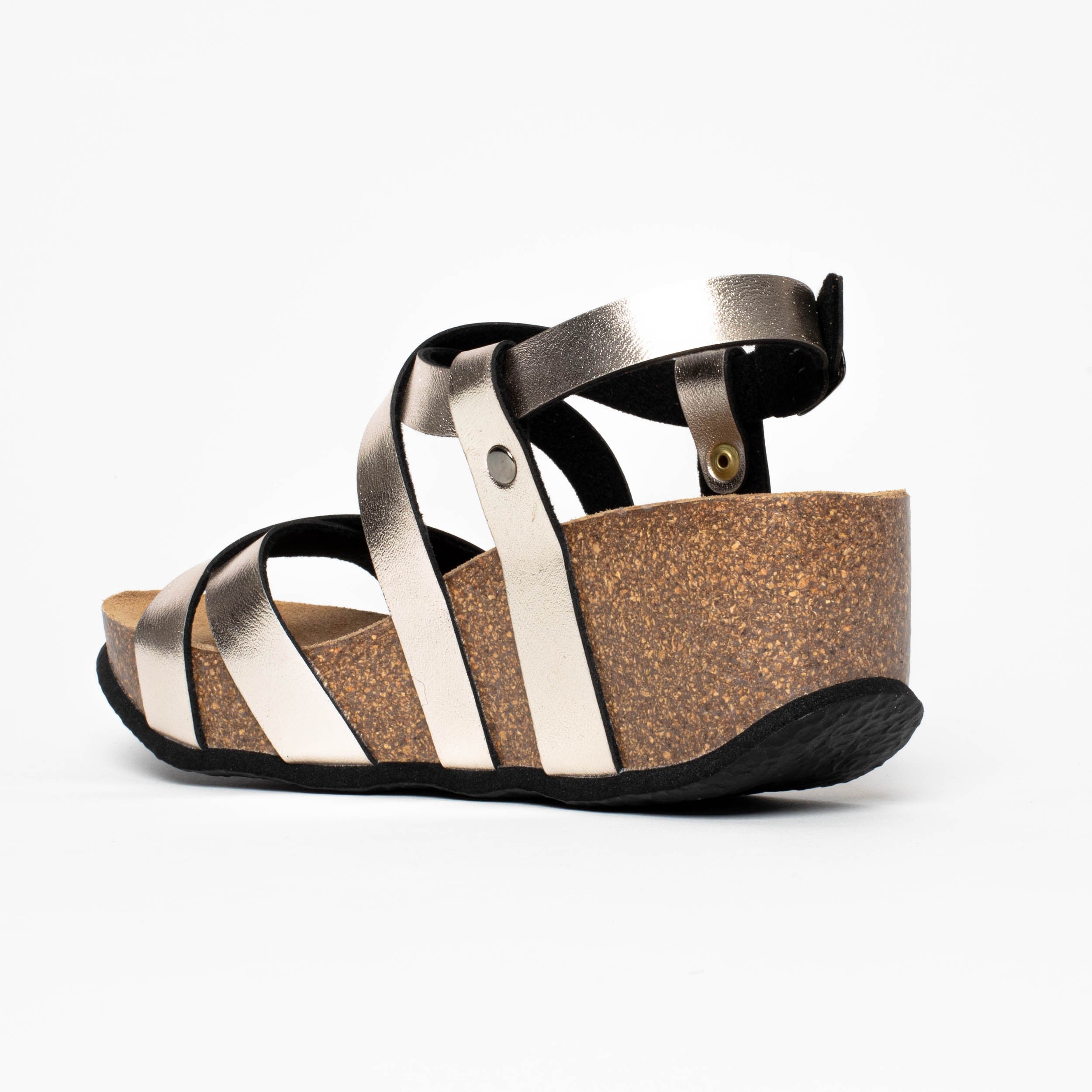 Palmas Sandalias Cuña Y Semicuña Moca