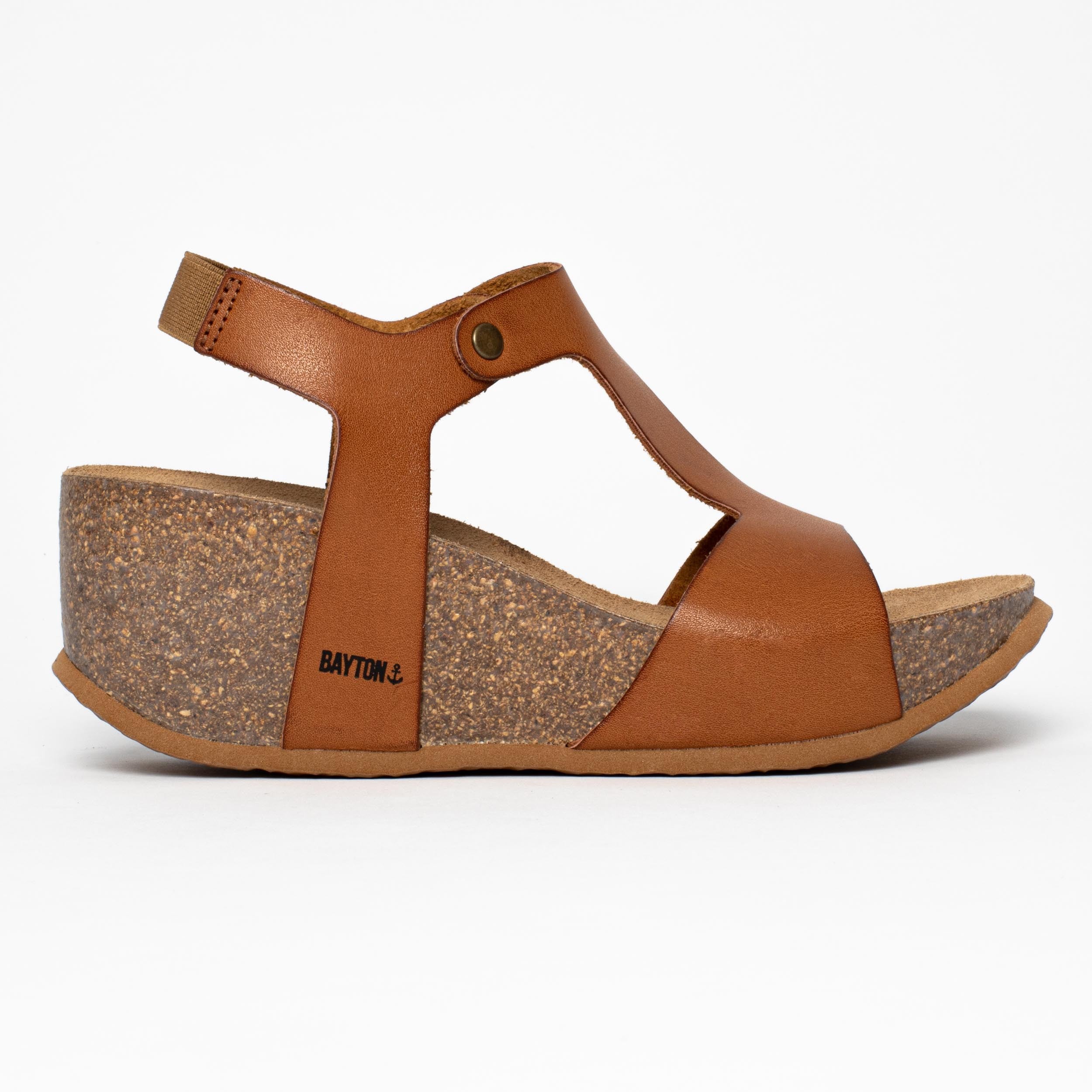 Sandales Madrida Camel Compensées et Semi-compensées