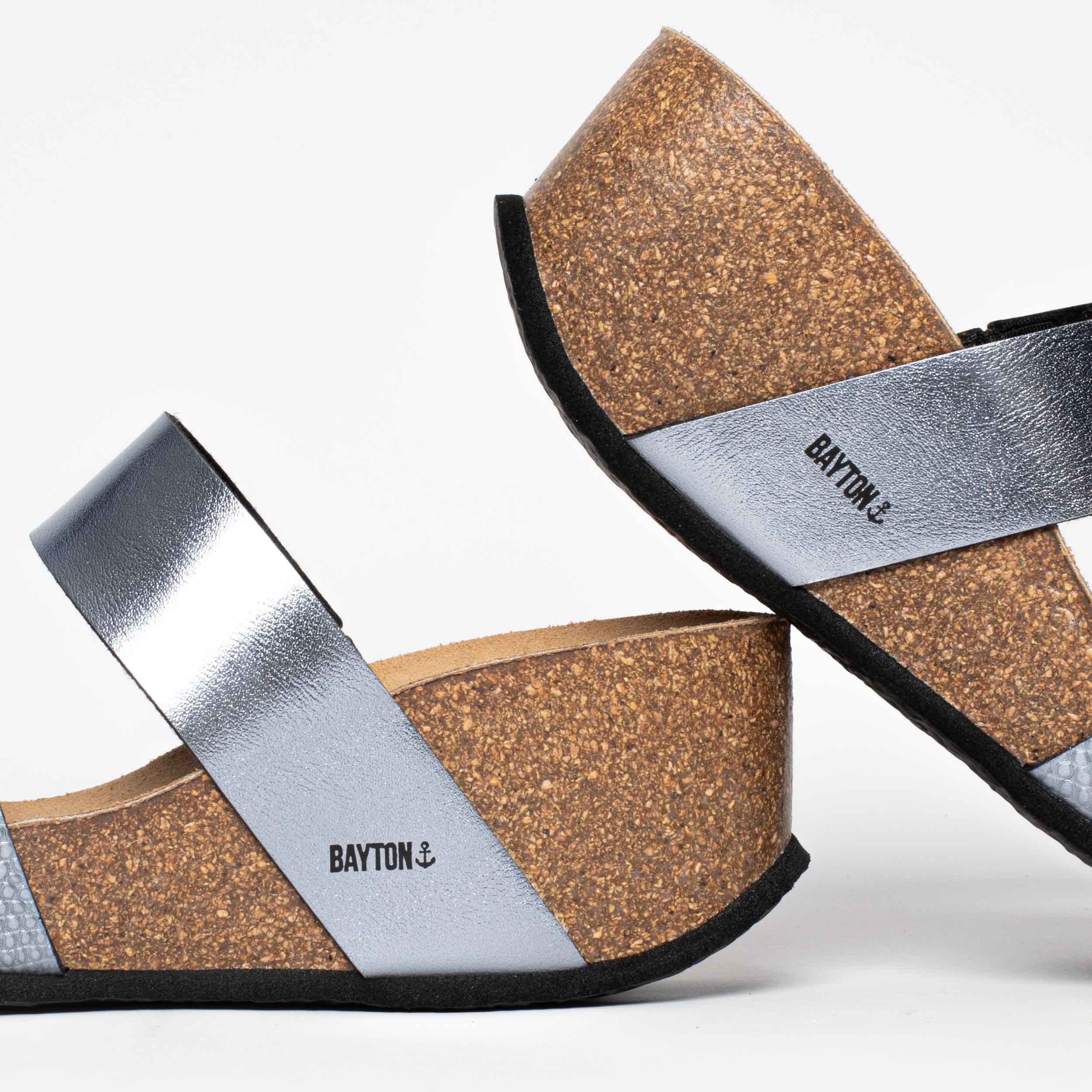 Sandales Philomene Pewter Compensées et Semi-compensées
