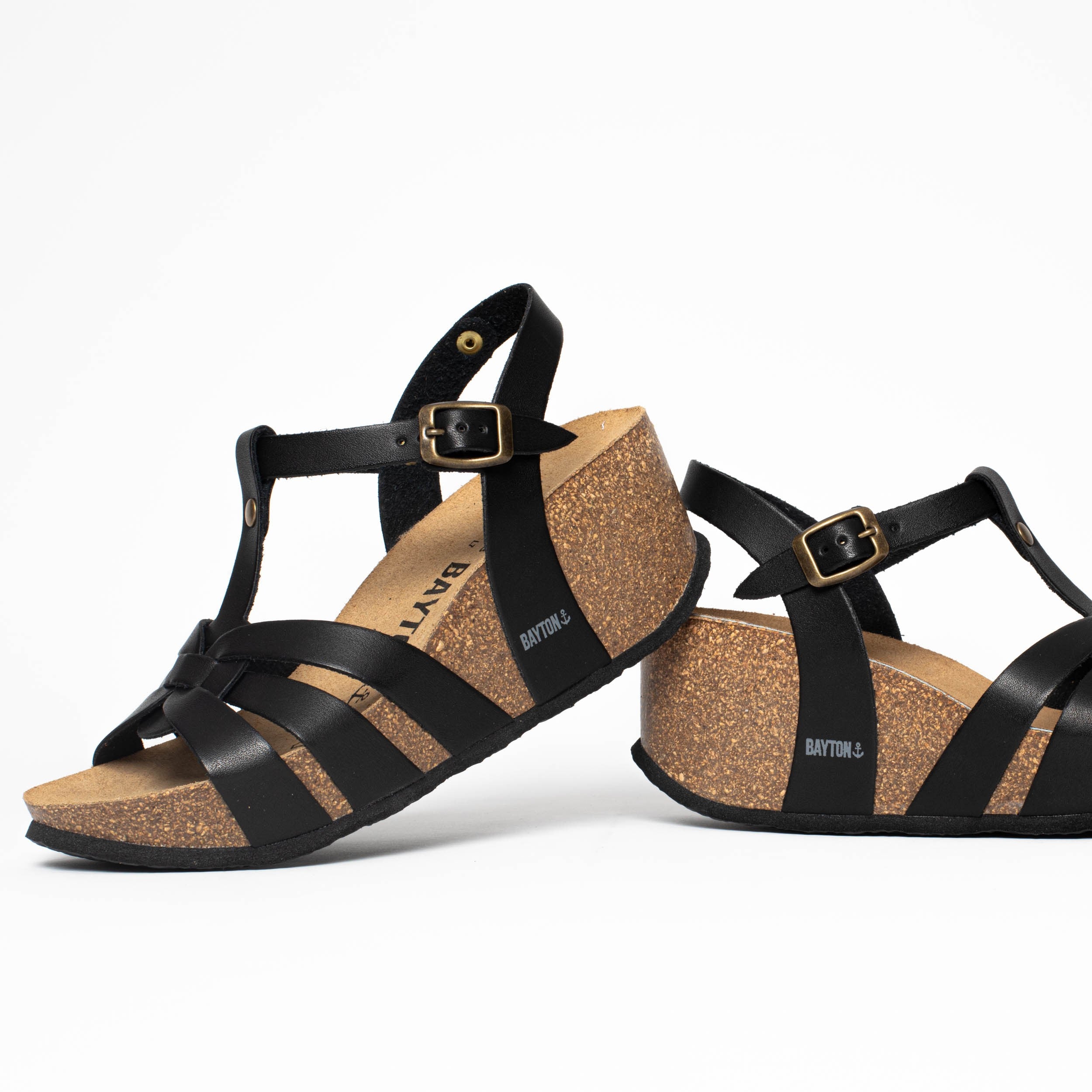 Sandalias Lanzarote Cuña Y Semicuña Negro