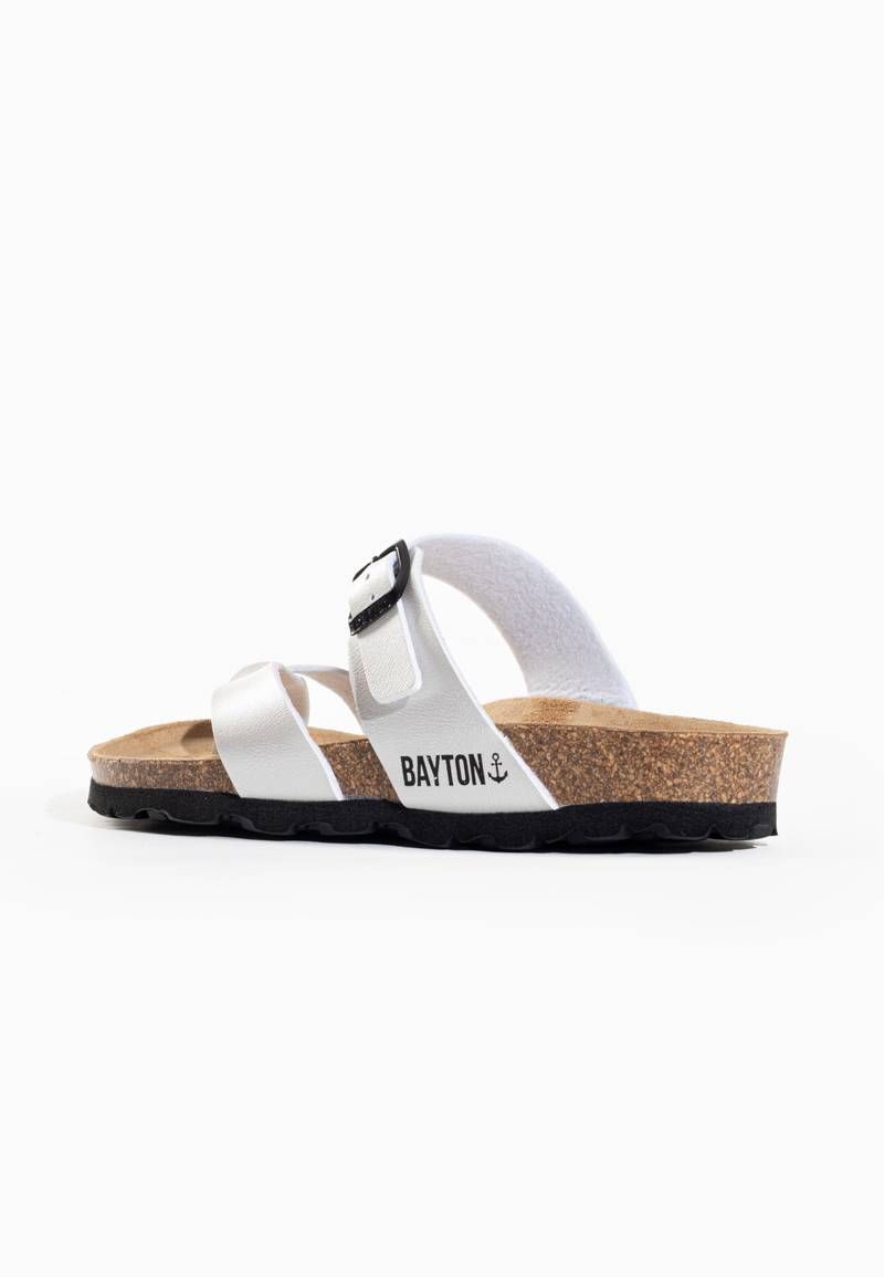 Sandales Diane Blanc argenté à Entre-Doigts