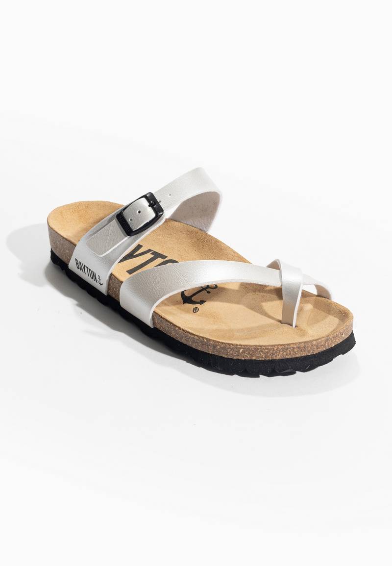 Sandalias Diane Plata claro
