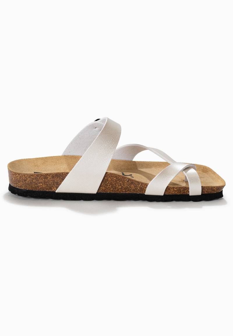 Sandales Diane Argent clair à Entre-Doigts