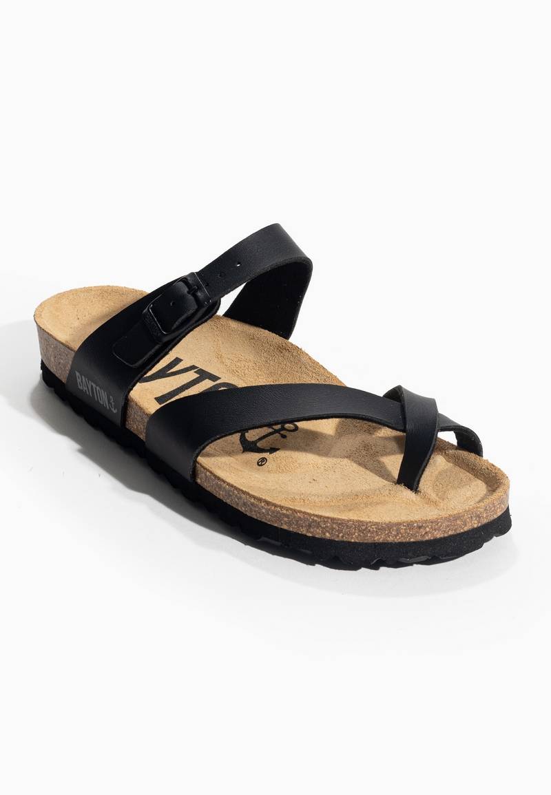 Sandales Diane Noir à Entre-Doigts