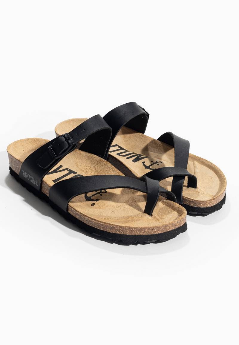 Sandales Diane Noir à Entre-Doigts
