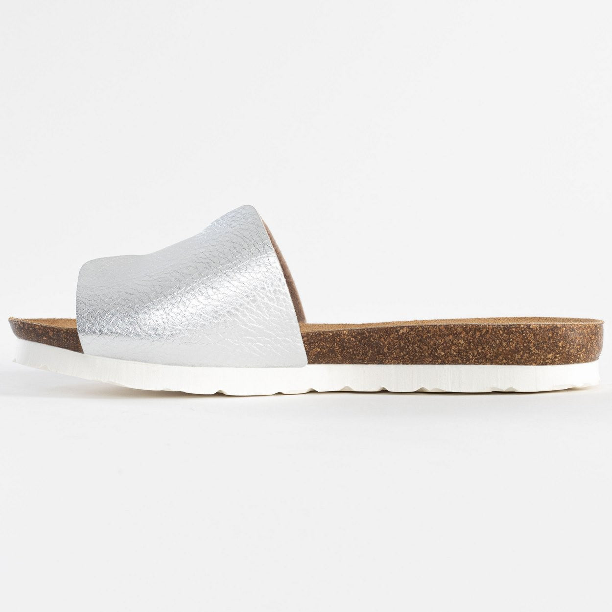 Djilian Slim Silver 1 Strap Sandals