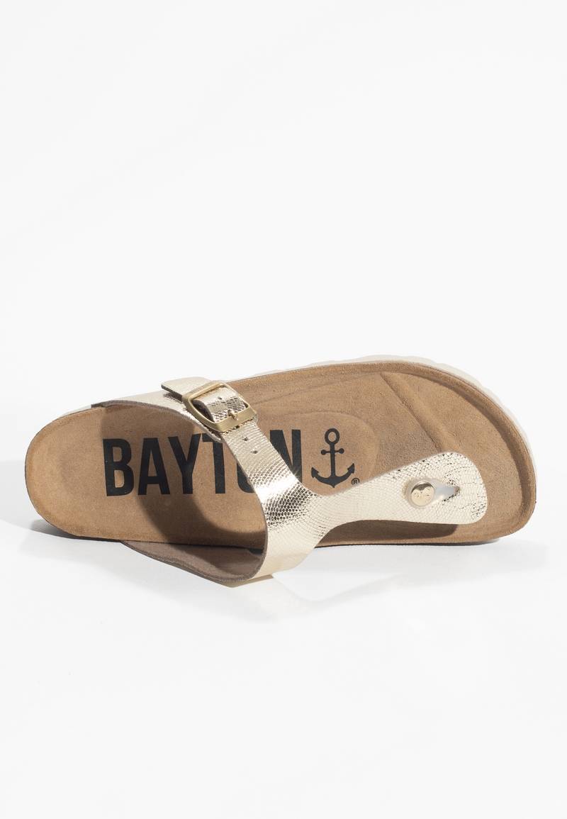 Sandales Mercure Doré à Entre-Doigts