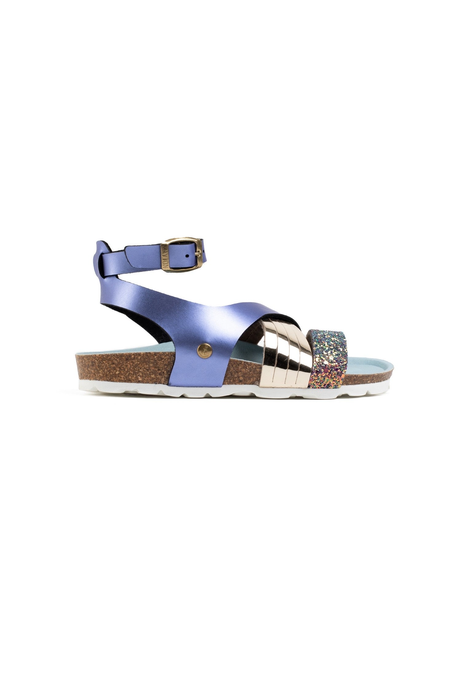 Sandalias Fadette Multitiras Azul