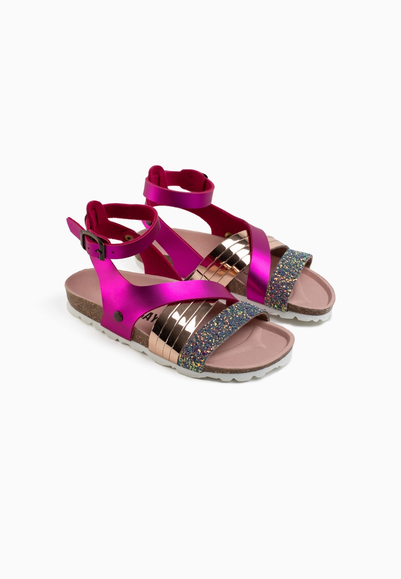 Sandales Multi-Brides Fadette Fuschia