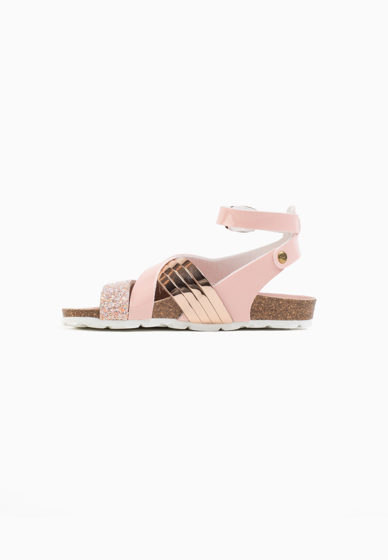 Sandales Multi-Brides Fadette Rose Pâle