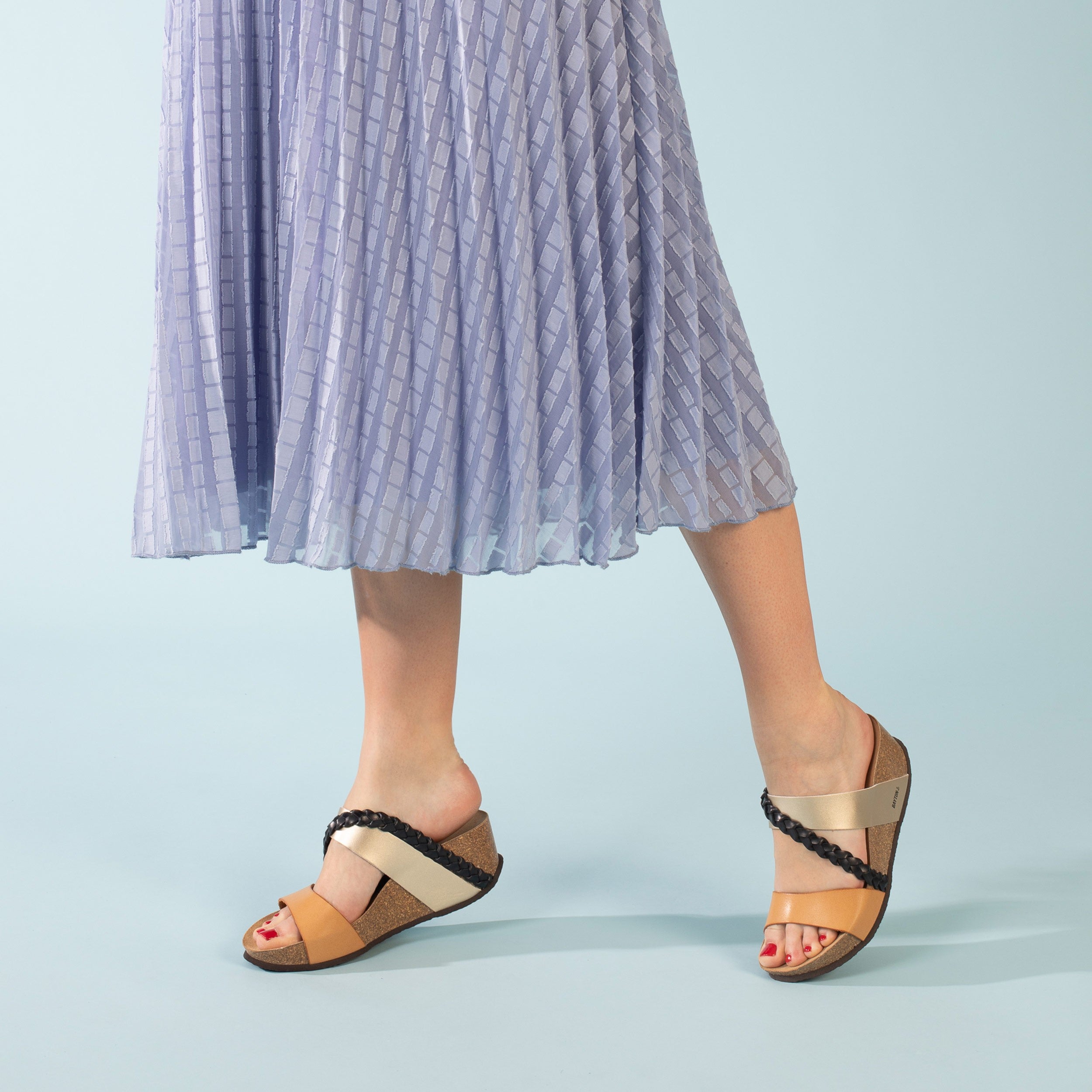 Sandales Faro Multicouleur Compensées et Semi-compensées