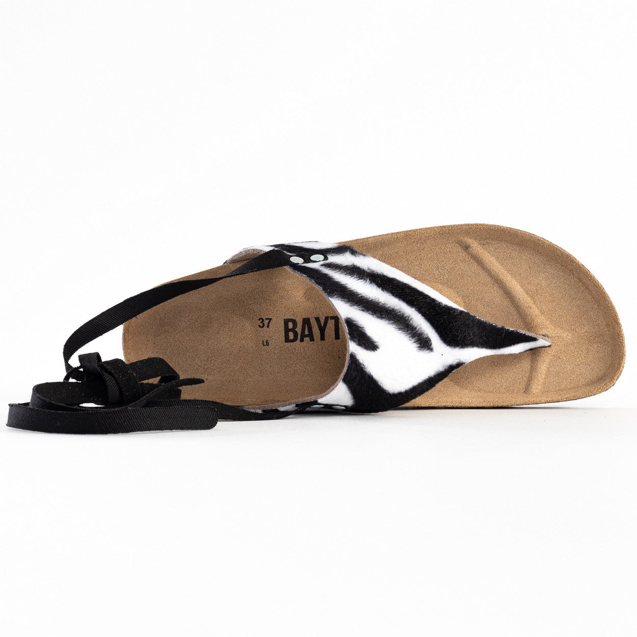 Geres Zebra Toe-Strap Sandals