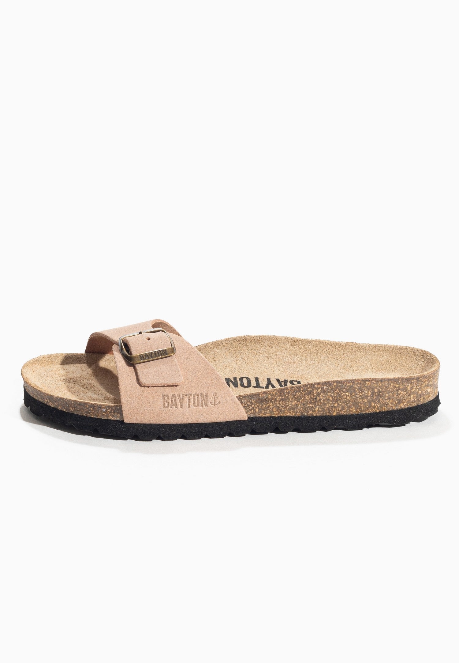 1 Strap Jazz Peach Suede Leather Sandals