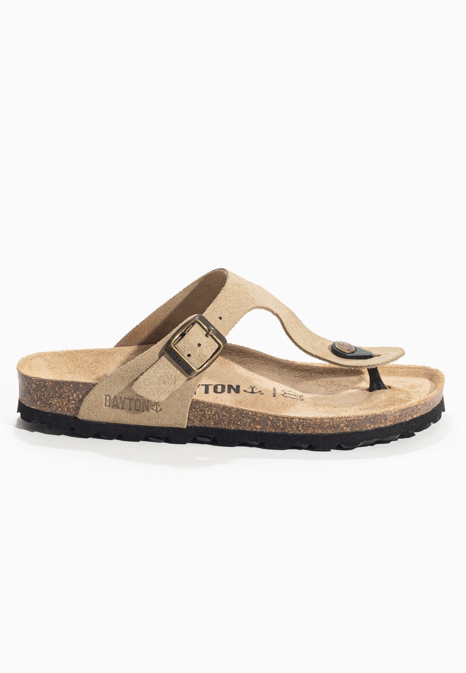 Melia Beige Toe-Strap Sandals