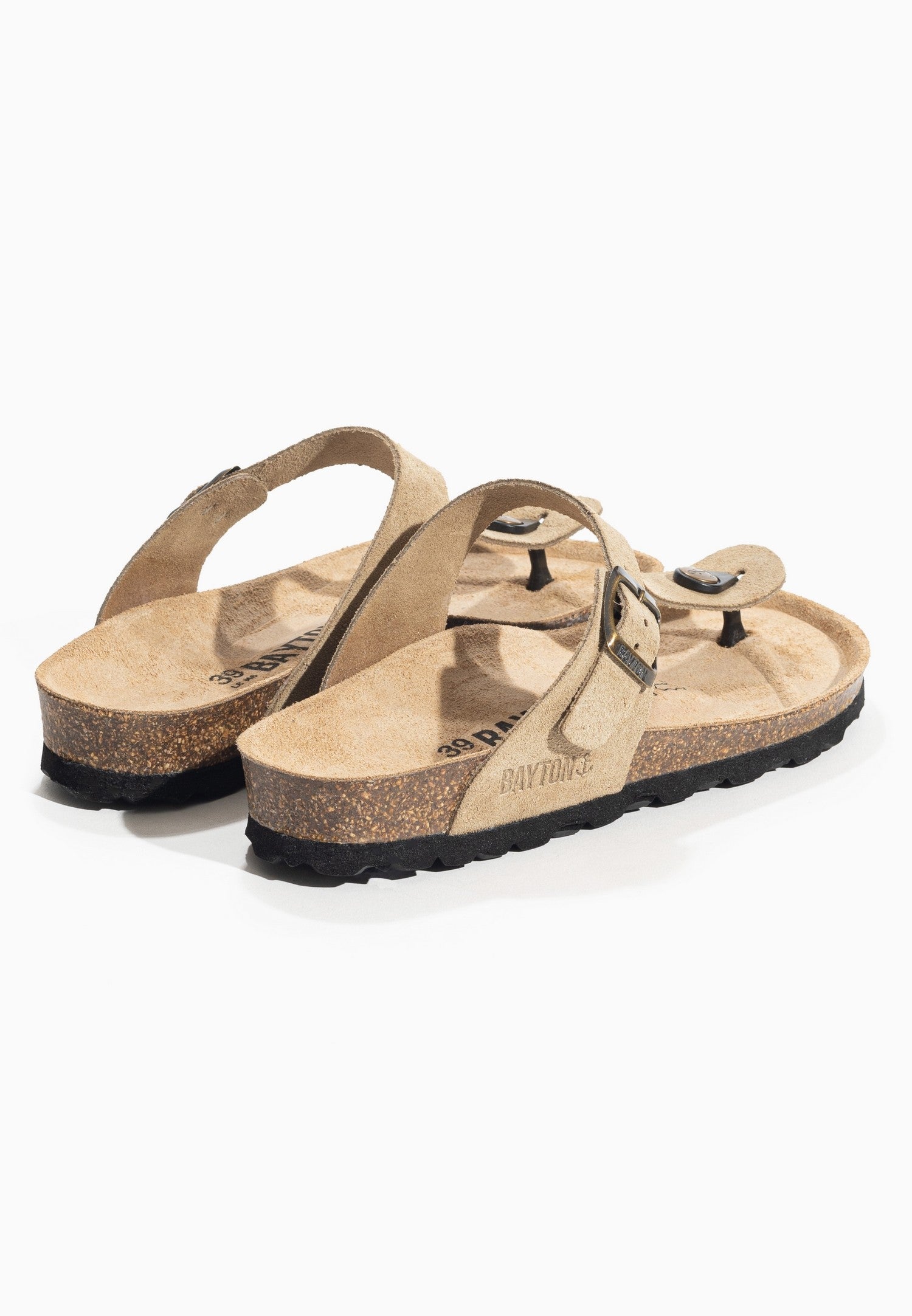 Melia Beige Toe-Strap Sandals
