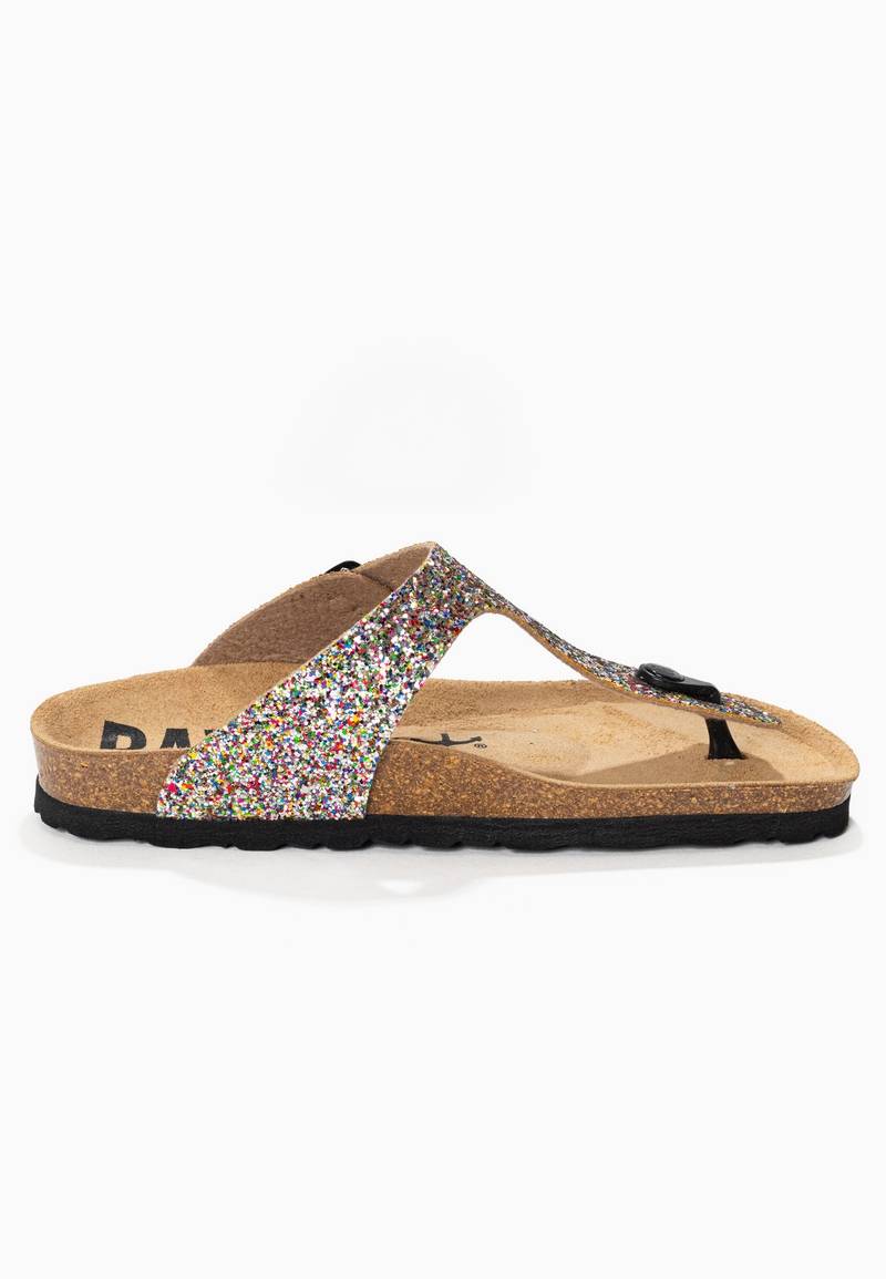 Sandales Mercure Multicolore pailletées à Entre-Doigts