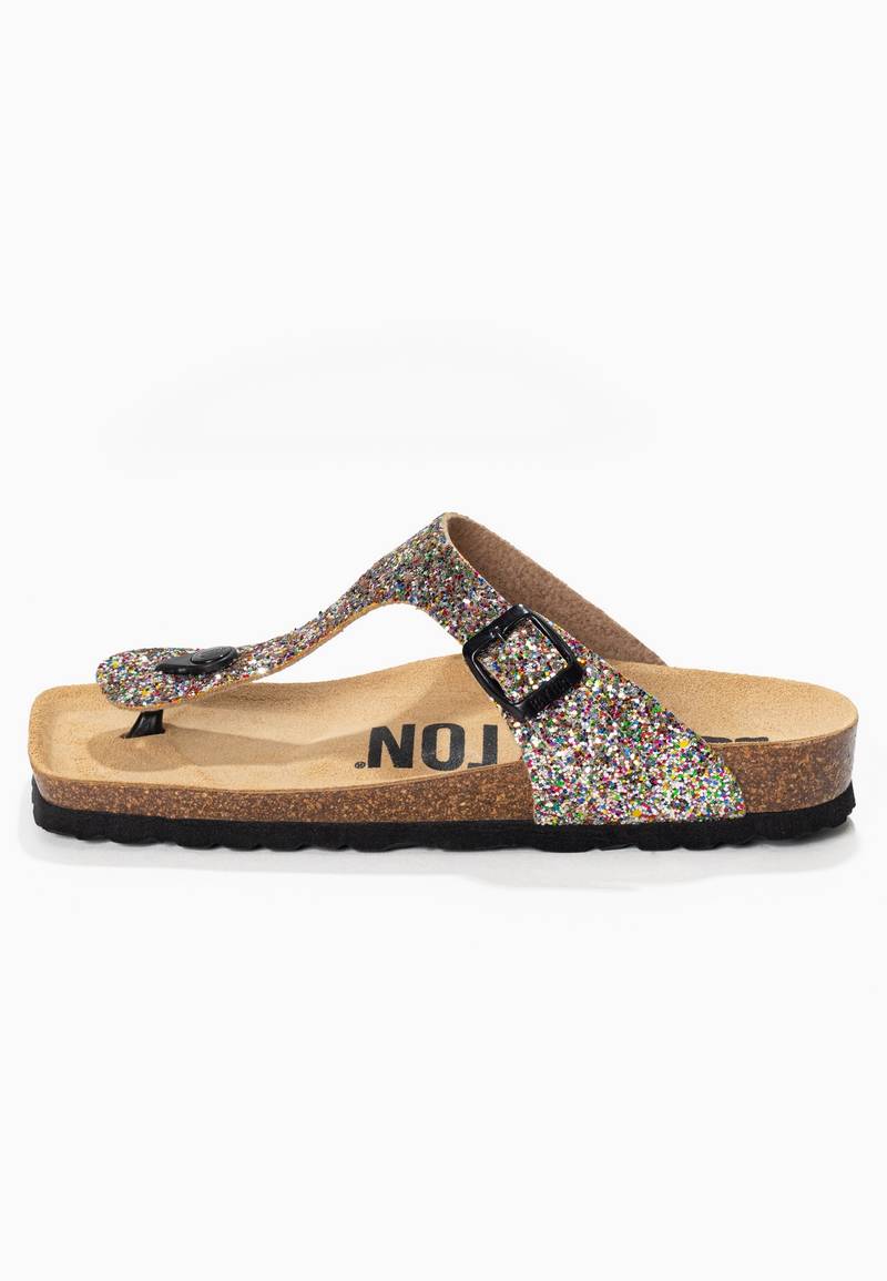 Sandalias Mercury multicolor con purpurina