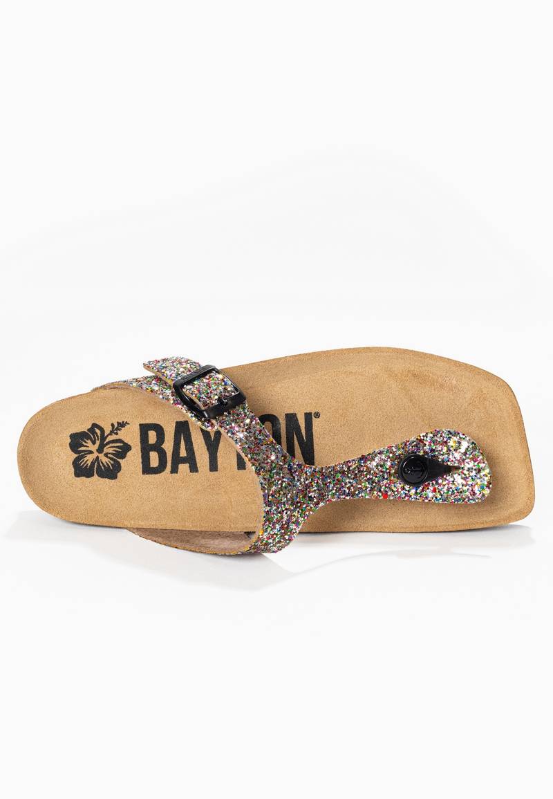 Sandalias Mercury multicolor con purpurina