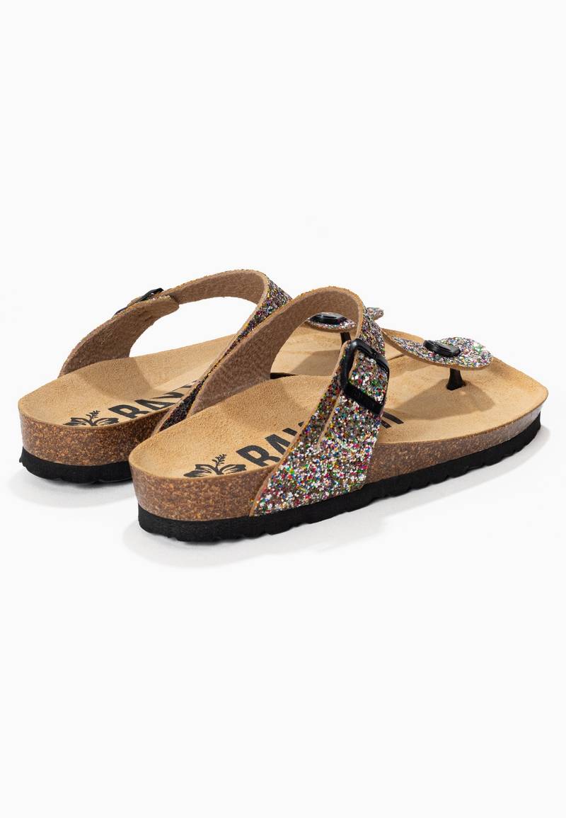 Sandalias Mercury multicolor con purpurina