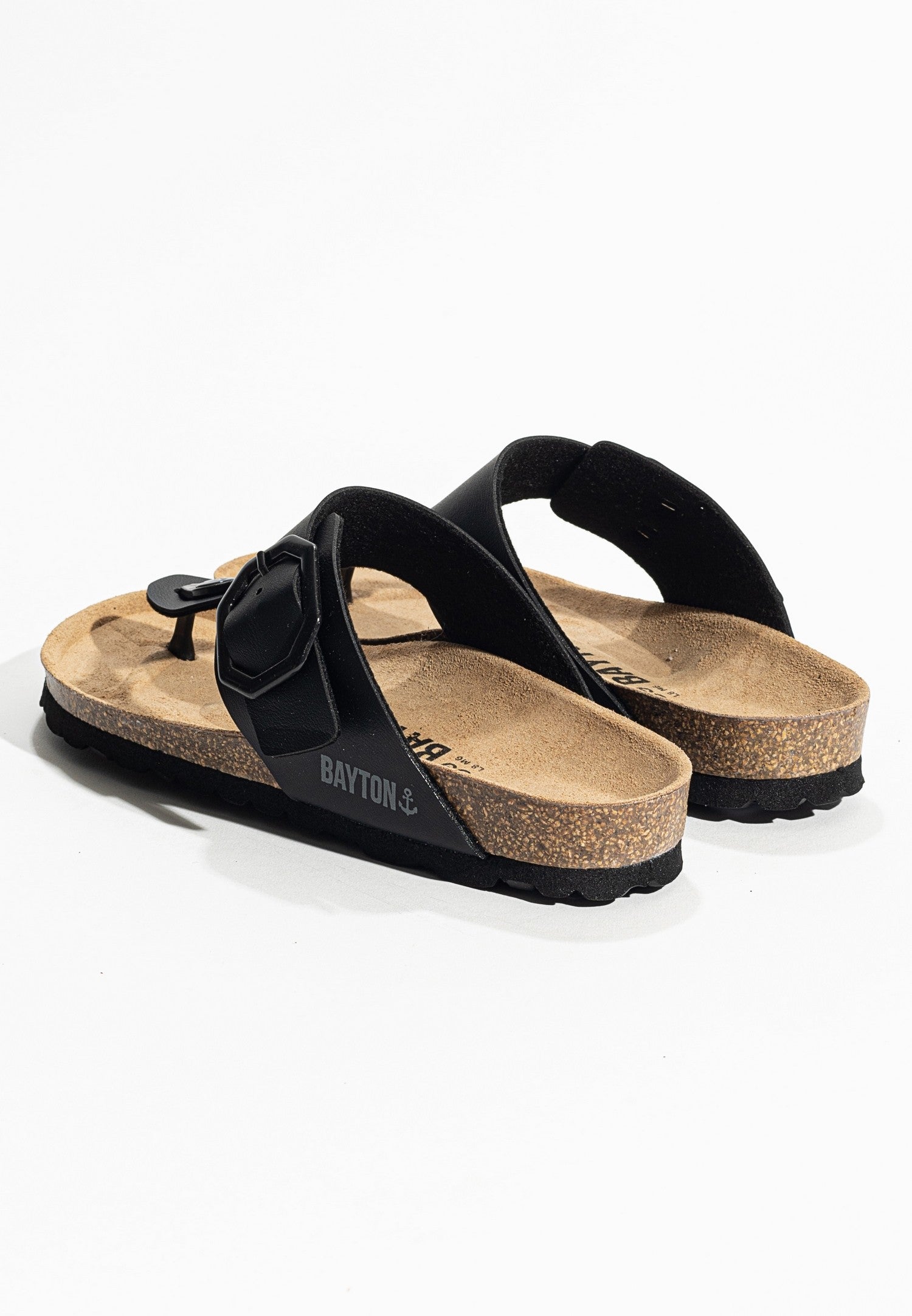 Sandales Mercure Noir à Entre-Doigts