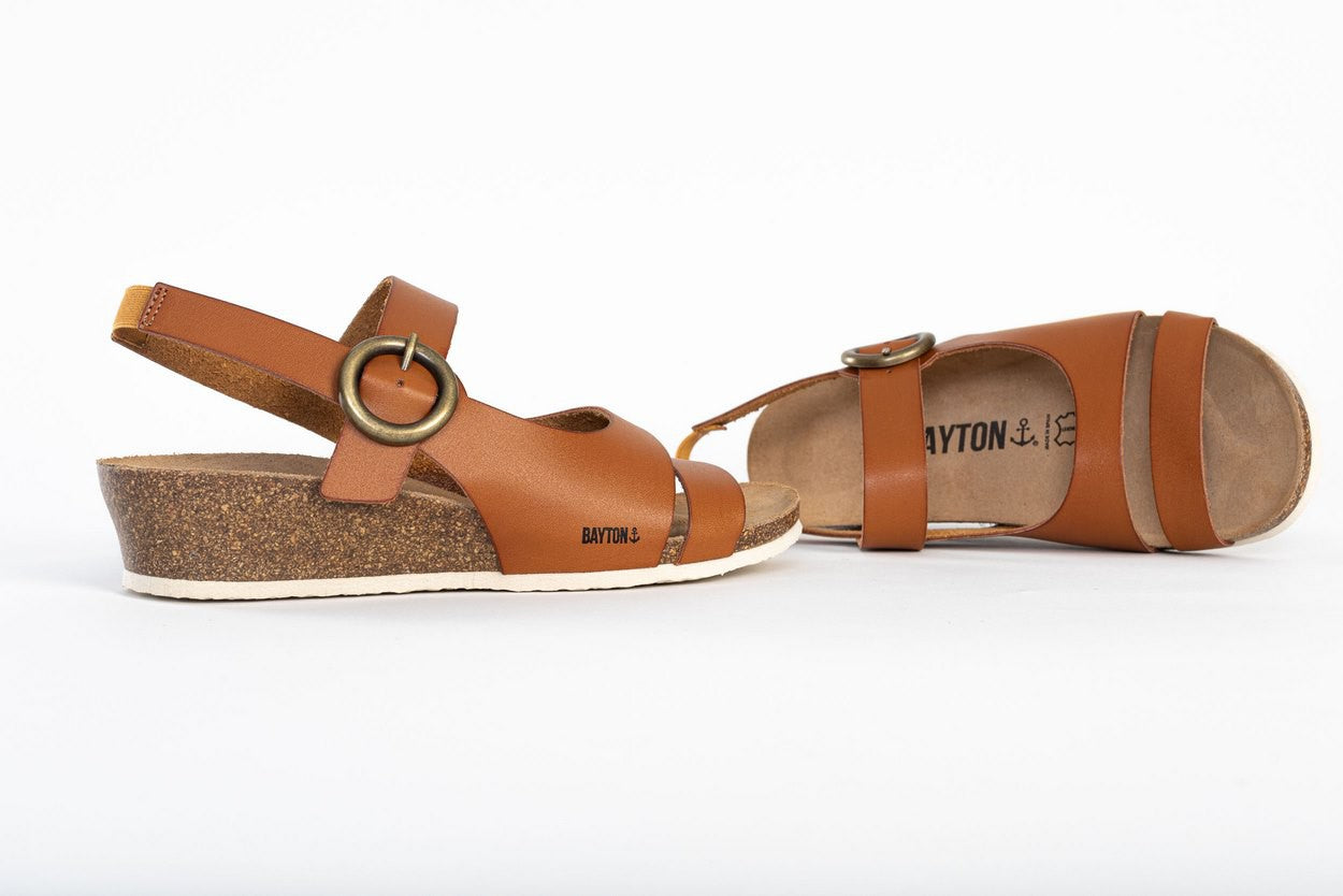 Sandales Nerja Tan Compensées et Semi-compensées