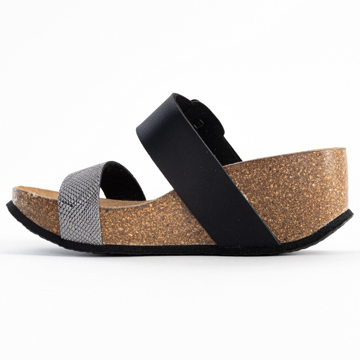 Sandales Newcastle Anthracite Et Noir Compensées et Semi-compensées