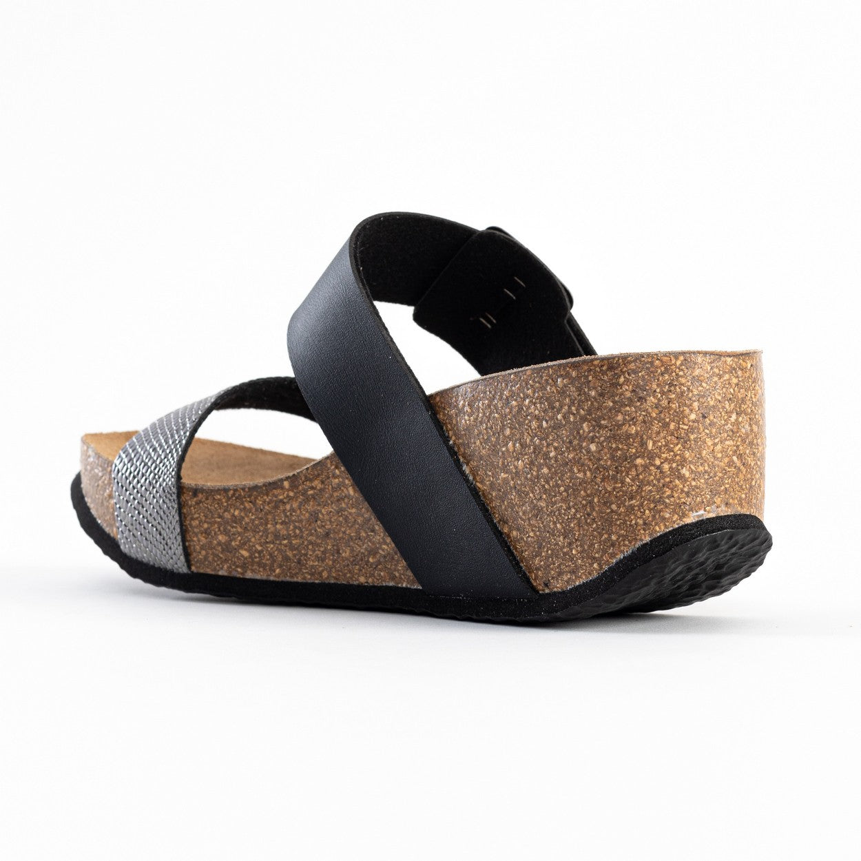 Sandales Newcastle Anthracite Et Noir Compensées et Semi-compensées