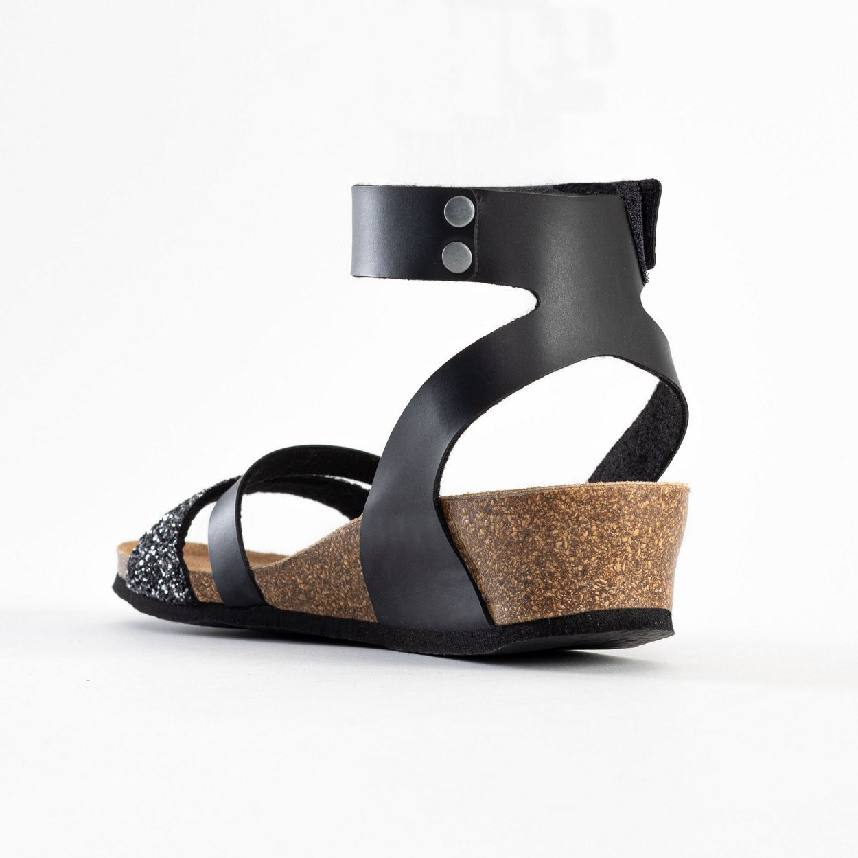 Sandales Otrante Noir Compensées et Semi-compensées