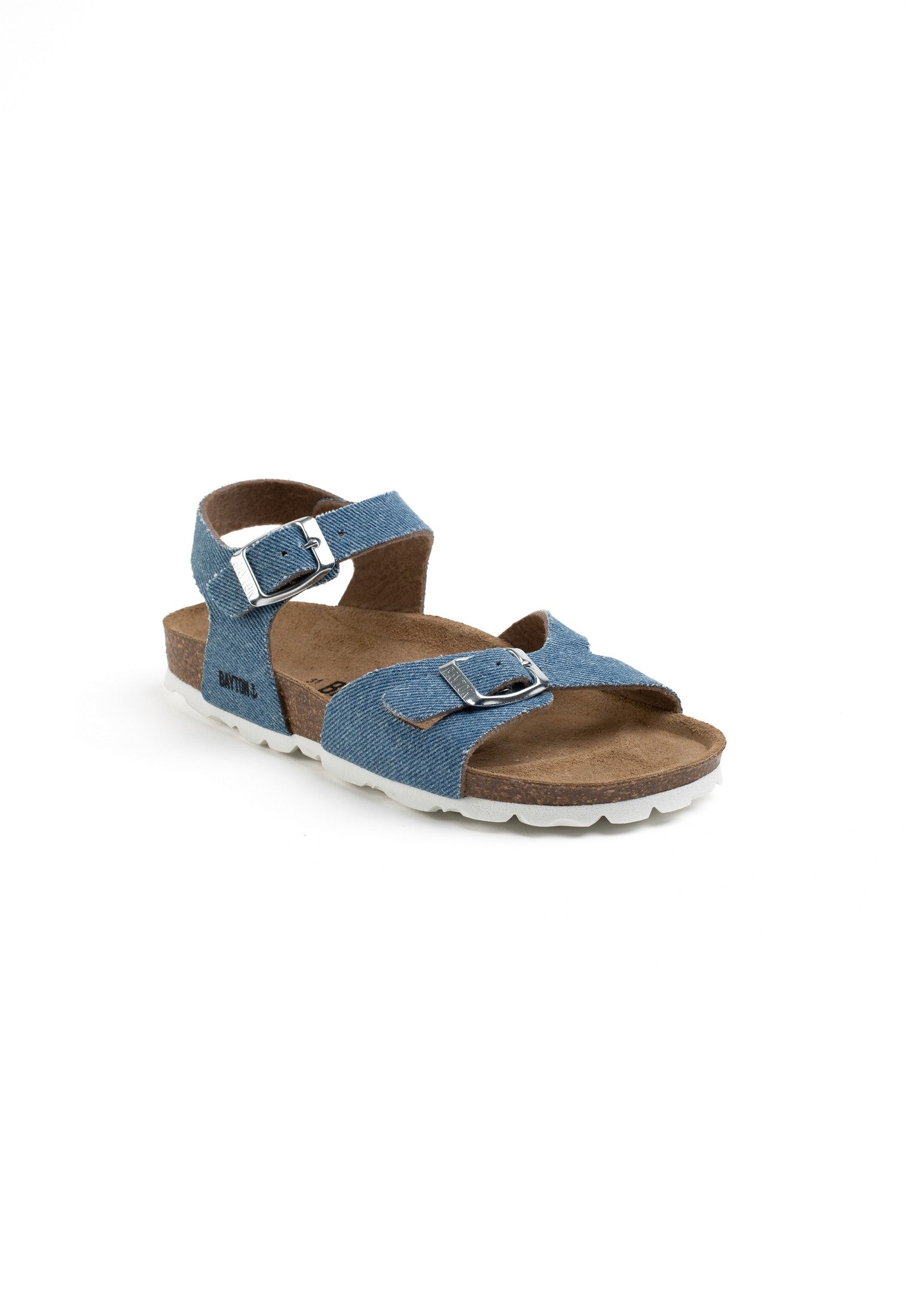 Sandalias Pegase De Denim Azul Claro Con Varias Tiras