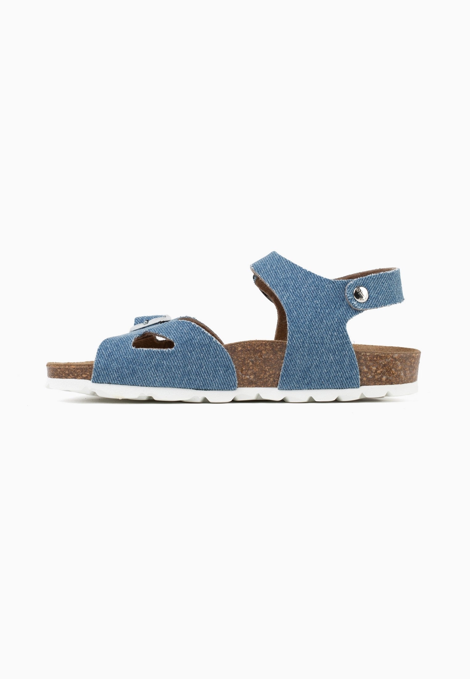 Sandalias Pegase De Denim Azul Claro Con Varias Tiras