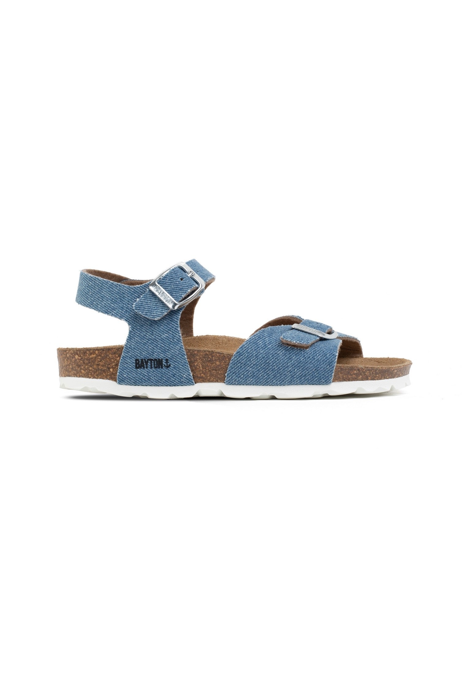 Sandalias Pegase De Denim Azul Claro Con Varias Tiras