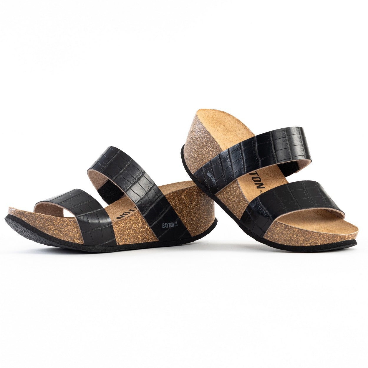 Sandales Philomene Noir Compensées et Semi-compensées