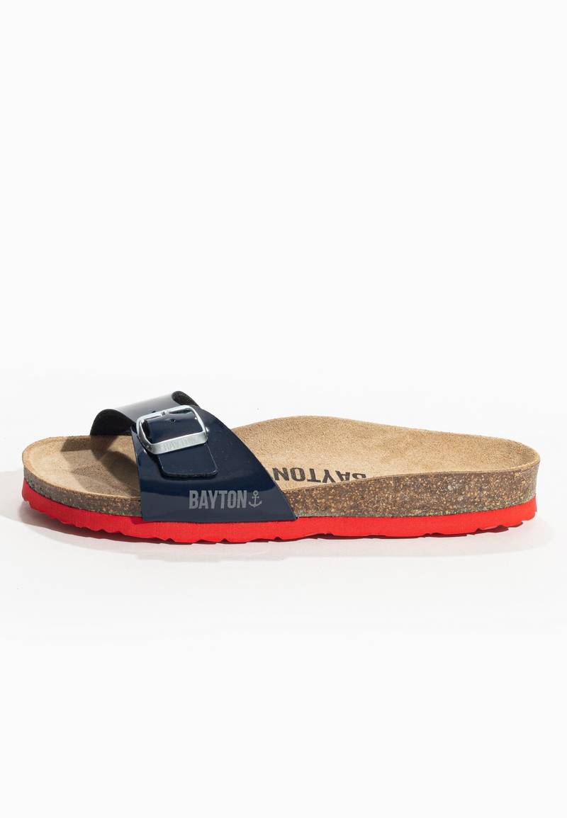 Sandales 1 Bride Prague Bleu marine