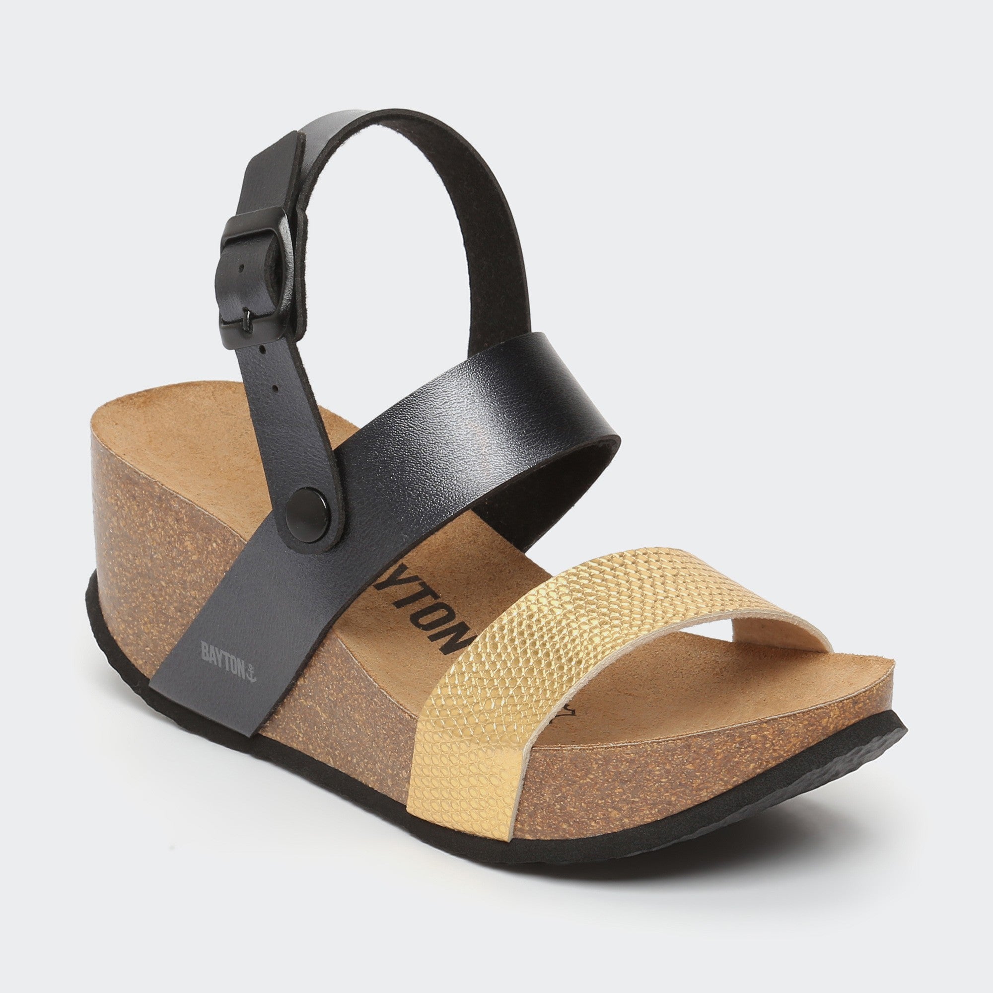 Sandales Selene Noir Compensées et Semi-compensées