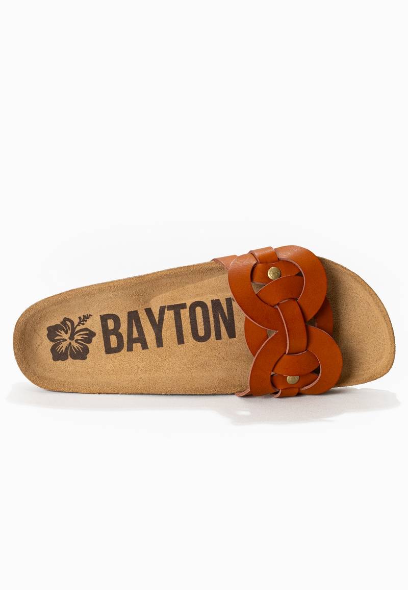 Sandals 1 Strap Topaz Camel 100% Leather