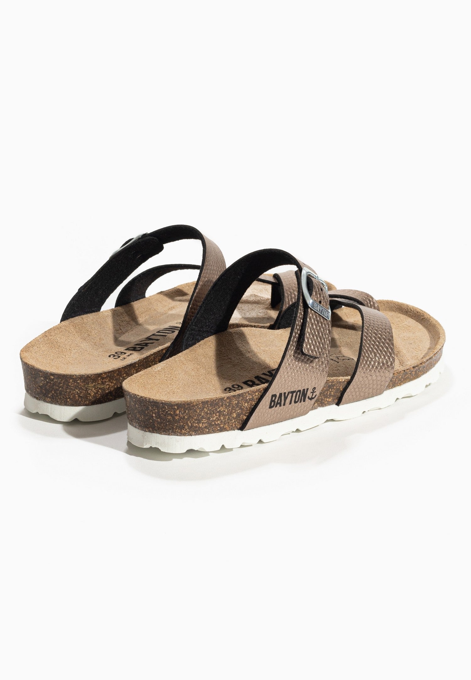 Bronze Triade Toe-Thong Sandals