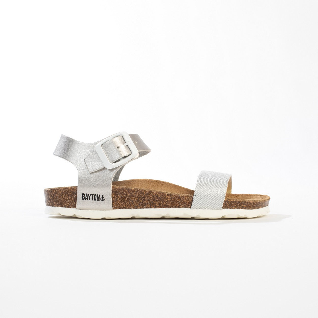 Sandales Multi-Brides Tyche Blanc Et Argentées