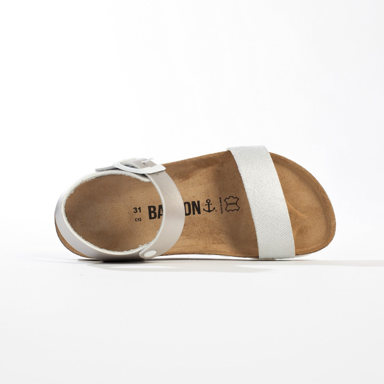 Sandales Multi-Brides Tyche Blanc Et Argentées