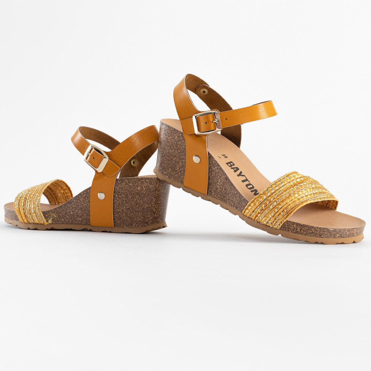 Sandales Julies Orange Compensées et Semi-compensées
