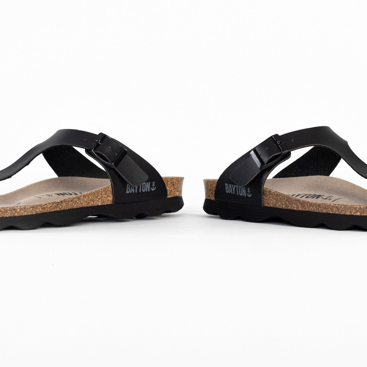 Sandales Mercure Noir à Entre-Doigts