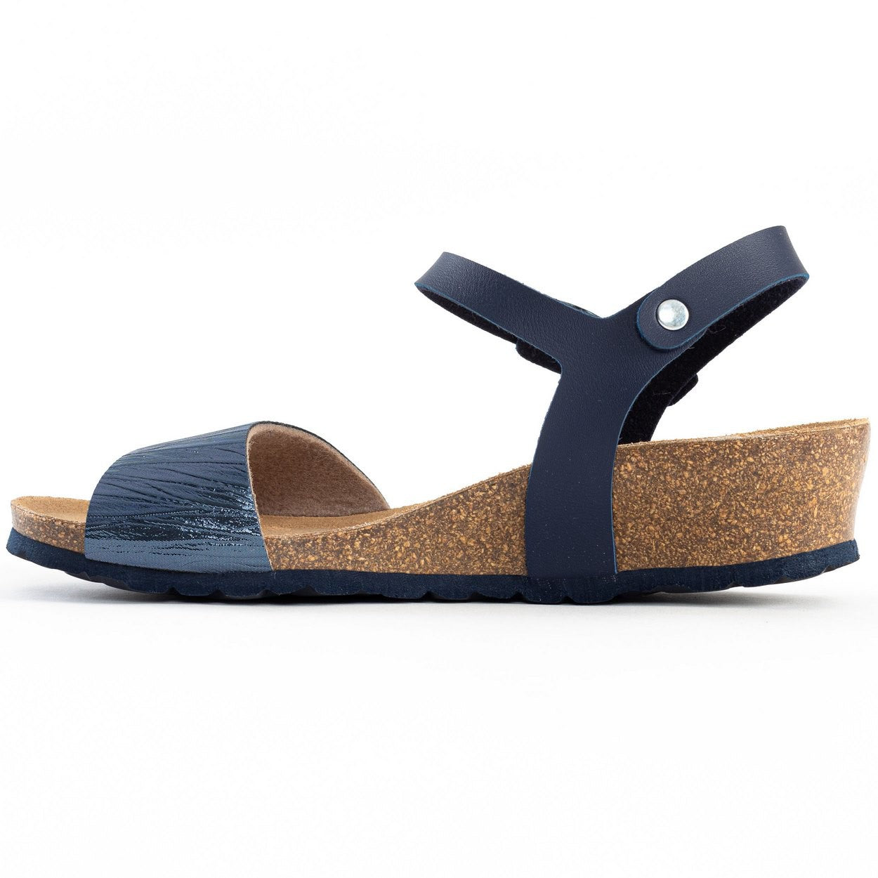Sandales Wodonga Bleu Marine Compensées et Semi-compensées