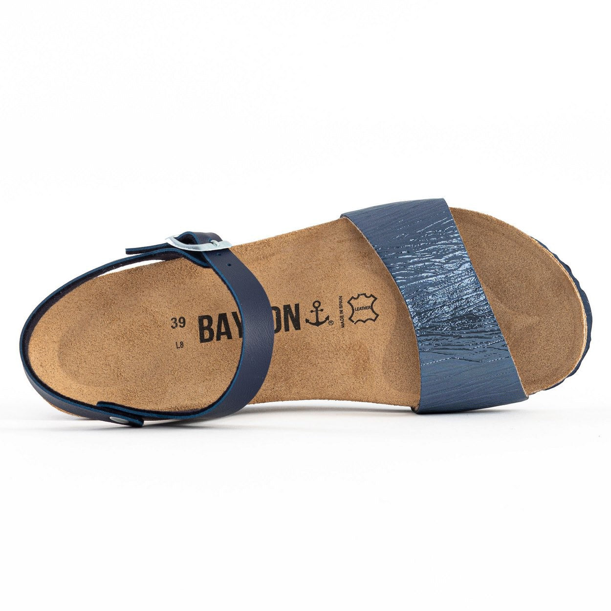 Sandales Wodonga Bleu Marine Compensées et Semi-compensées