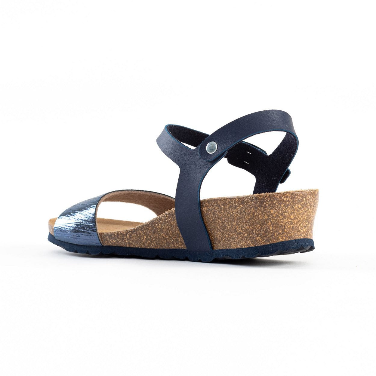 Sandales Wodonga Bleu Marine Compensées et Semi-compensées