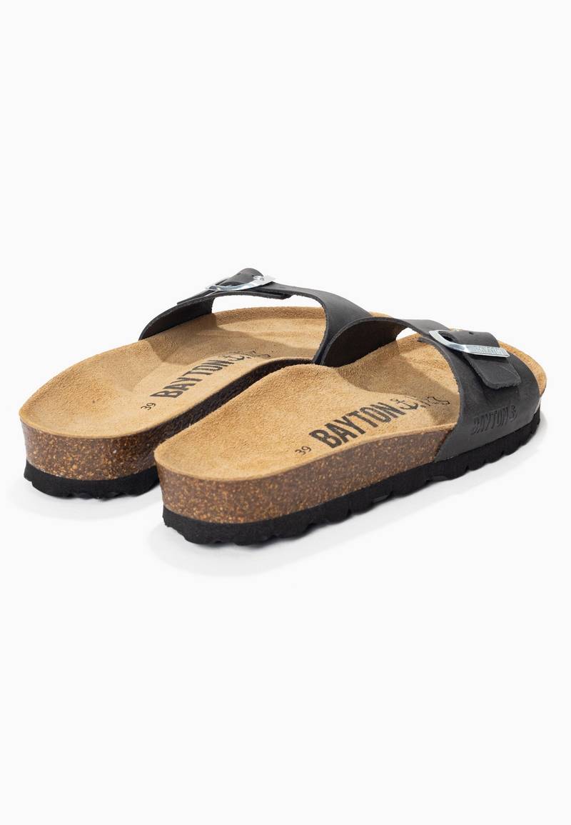 Sandales 1 Bride Zephyr Anthracite 100% Cuir