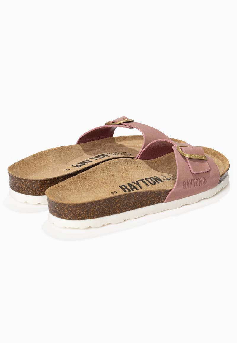 Zephyr Rose 100% Leather 1 Strap Sandals